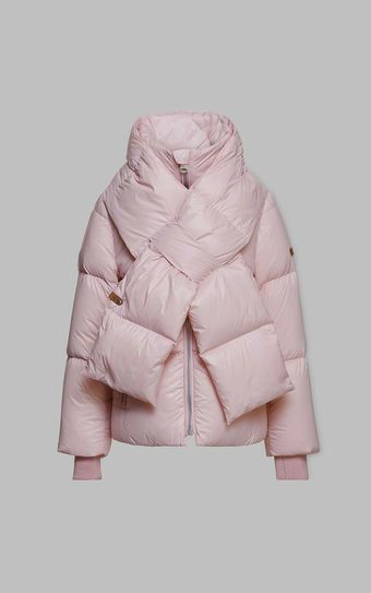 Pink down jacket