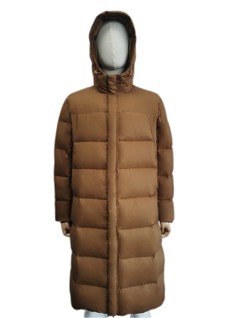 Wrinkled women's long coat 2.1